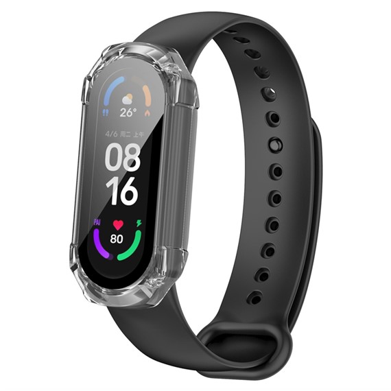 Microsonic Xiaomi Mi Band 8 Kılıf Darbeye Dayanıklı Clear Premium Slim WatchBand Şeffaf 2