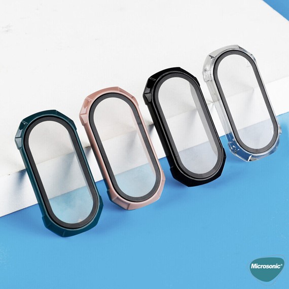 Microsonic Xiaomi Mi Band 8 Kılıf Darbeye Dayanıklı Clear Premium Slim WatchBand Şeffaf 4