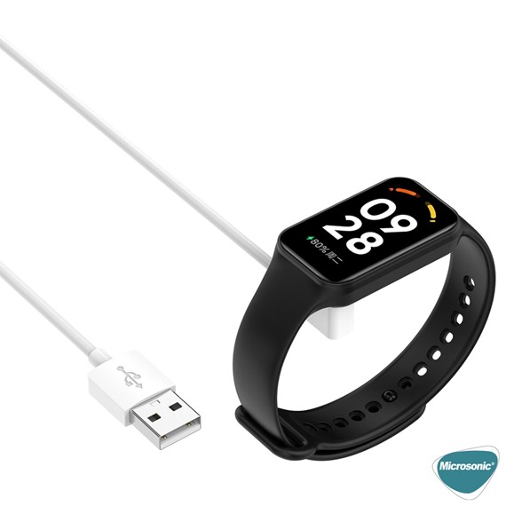 Microsonic Xiaomi Mi Band 8 Pro Manyetik USB Şarj Kablosu Beyaz 3