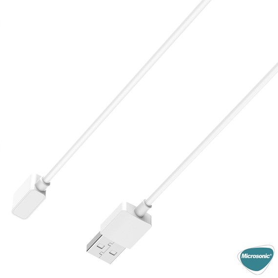 Microsonic Xiaomi Mi Band 8 Pro Manyetik USB Şarj Kablosu Beyaz 5