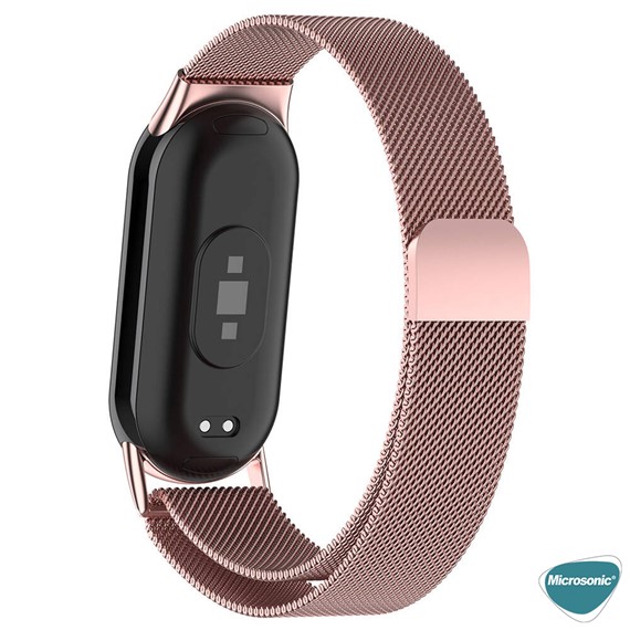 Microsonic Xiaomi Mi Band 9 Milanese Loop Kordon Pembe 2