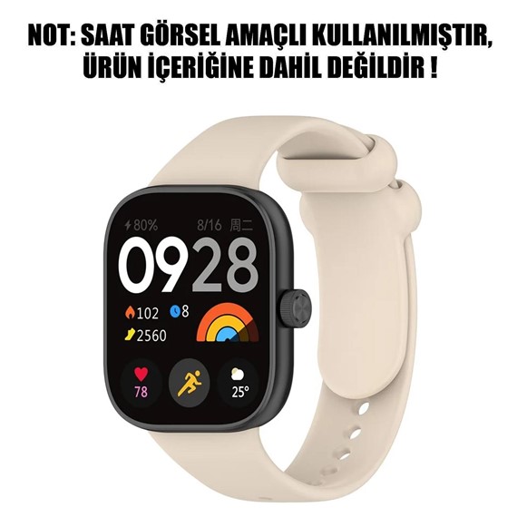 Microsonic Xiaomi Smart Band 9 Pro Kordon Silicone Sport Band Bej 2