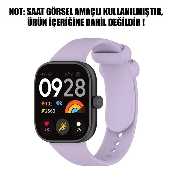 Microsonic Xiaomi Redmi Watch 5 Kordon Silicone Sport Band Lila 2