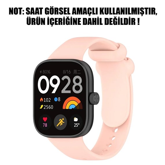 Microsonic Xiaomi Redmi Watch 5 Kordon Silicone Sport Band Rose Gold 2