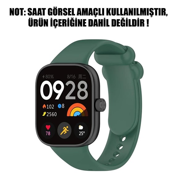 Microsonic Xiaomi Mi Band 8 Pro Kordon Silicone Sport Band Yeşil 2