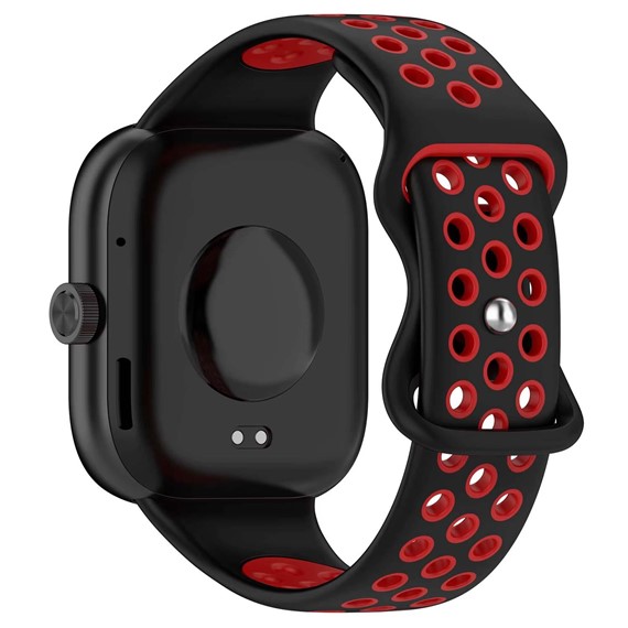 Microsonic Xiaomi Smart Band 9 Pro Rainbow Gently Band Kordon Siyah Kırmızı 2