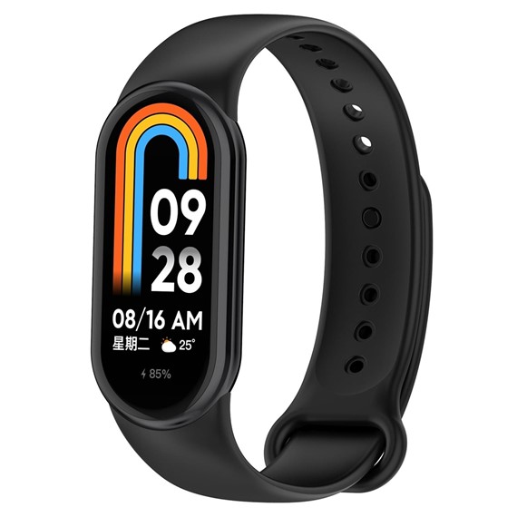 Microsonic Xiaomi Mi Band 8 Silikon Kordon Siyah 2