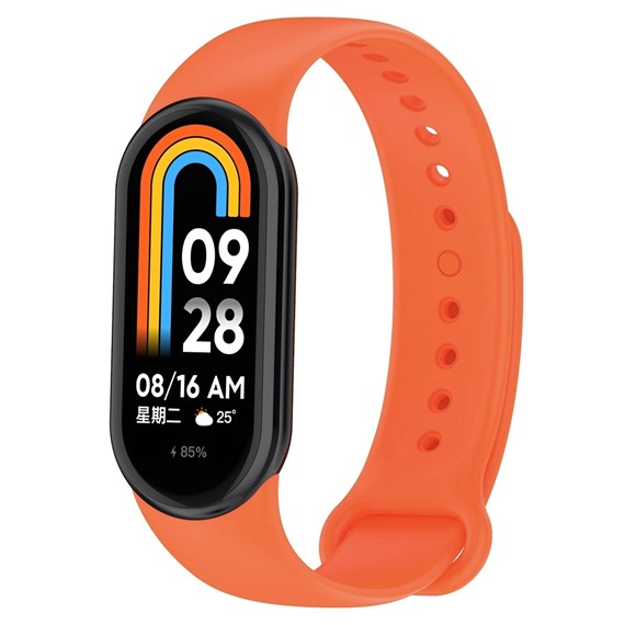 Microsonic Xiaomi Mi Band 8 Silikon Kordon Turuncu 2