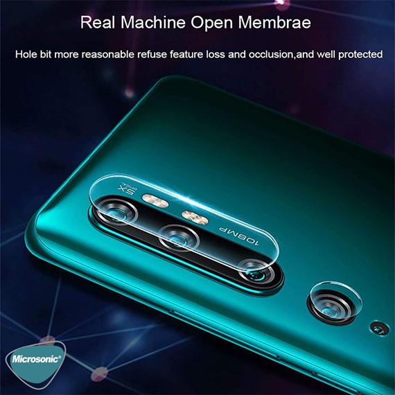 Microsonic Xiaomi Mi Note 10 Kamera Lens Koruma Camı 4