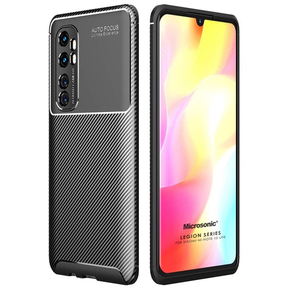 Microsonic Xiaomi Mi Note 10 Lite Kılıf Legion Series Siyah 1