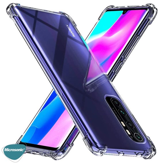 Microsonic Shock Absorbing Kılıf Xiaomi Mi Note 10 Lite Şeffaf 4