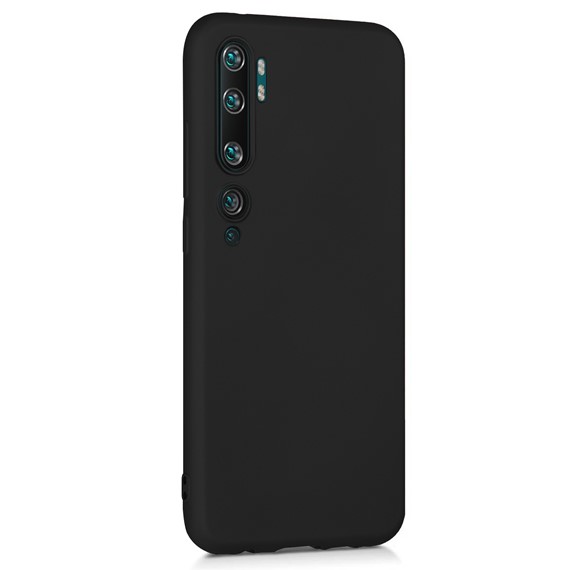 Microsonic Matte Silicone Xiaomi Mi Note 10 Kılıf Siyah 2