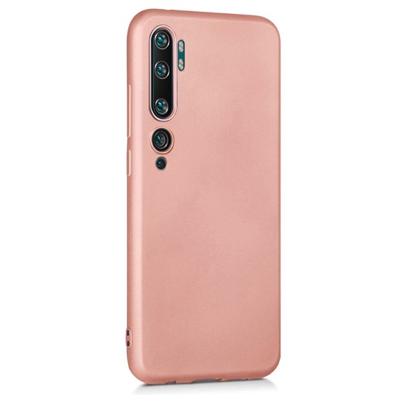Microsonic Matte Silicone Xiaomi Mi Note 10 Pro Kılıf Rose Gold 2