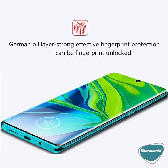 Microsonic Xiaomi Mi Note 10 Pro Tam Kaplayan Temperli Cam Ekran Koruyucu Siyah 4