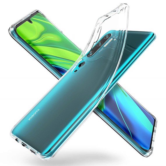 Microsonic Xiaomi Mi Note 10 Pro Kılıf Transparent Soft Beyaz 5