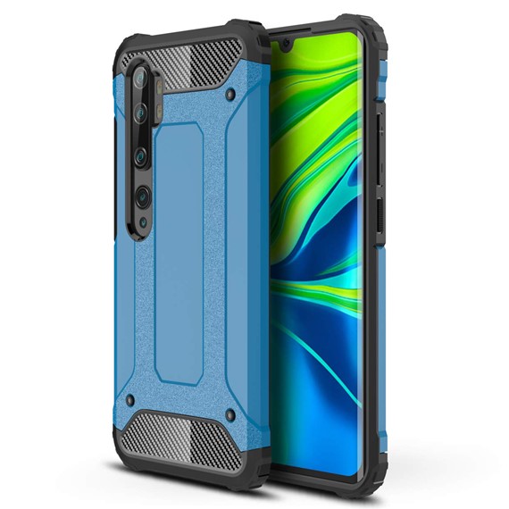 Microsonic Xiaomi Mi Note 10 Kılıf Rugged Armor Mavi 1