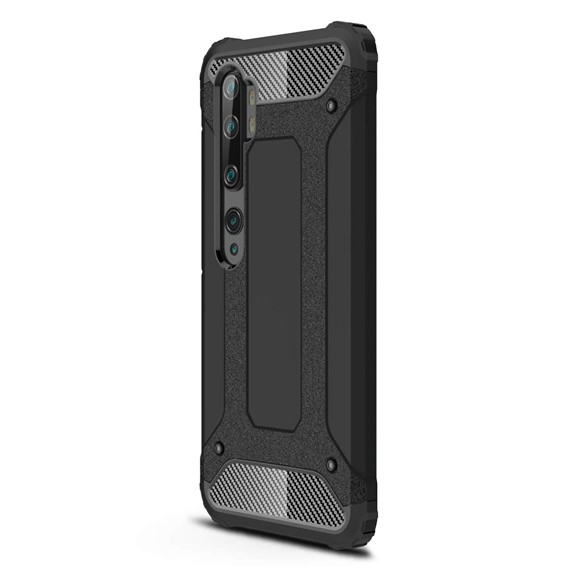 Microsonic Xiaomi Mi Note 10 Kılıf Rugged Armor Siyah 2