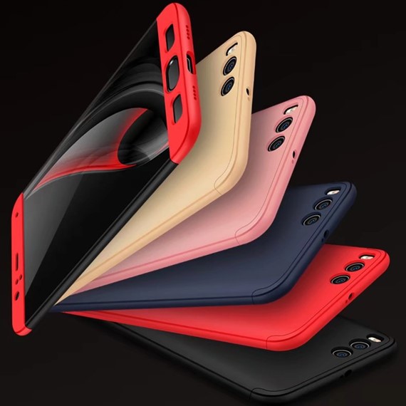 Microsonic Xiaomi Mi Note 3 Kılıf Double Dip 360 Protective Kırmızı 4