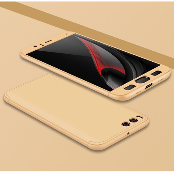 Microsonic Xiaomi Mi Note 3 Kılıf Double Dip 360 Protective Gold 3