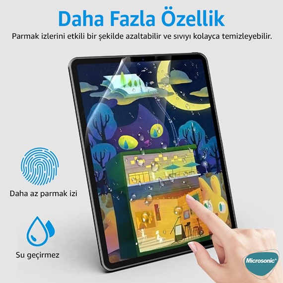 Microsonic Samsung Galaxy Tab S8 Ultra X900 Paper Feel Kağıt Dokulu Mat Ekran Koruyucu 5