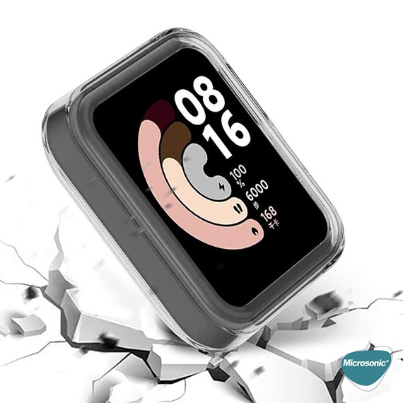 Microsonic Xiaomi Mi Watch Lite Kılıf 360 Full Round Soft Silicone Şeffaf 8