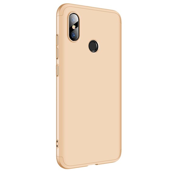 Microsonic Xiaomi Mi 8 Kılıf Double Dip 360 Protective Gold 2