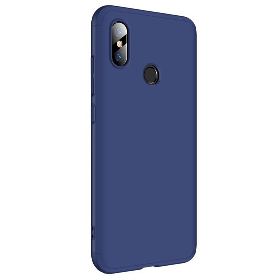 Microsonic Xiaomi Mi 8 Kılıf Double Dip 360 Protective Lacivert 2