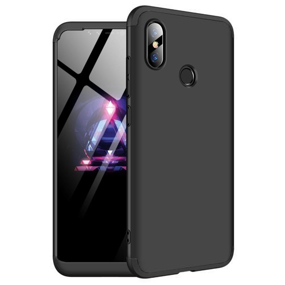 Microsonic Xiaomi Mi 8 Kılıf Double Dip 360 Protective Siyah 1