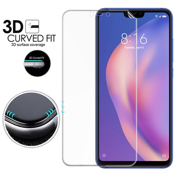 Microsonic Xiaomi Mi 8 Lite Ön Arka Kavisler Dahil Tam Ekran Kaplayıcı Film 3