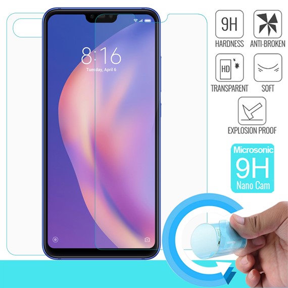 Microsonic Xiaomi Mi 8 Lite Ön Arka Nano Cam Ekran koruyucu 1