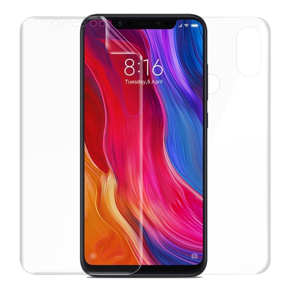 Microsonic Xiaomi Mi 8 Ön Arka Kavisler Dahil Tam Ekran Kaplayıcı Film 1