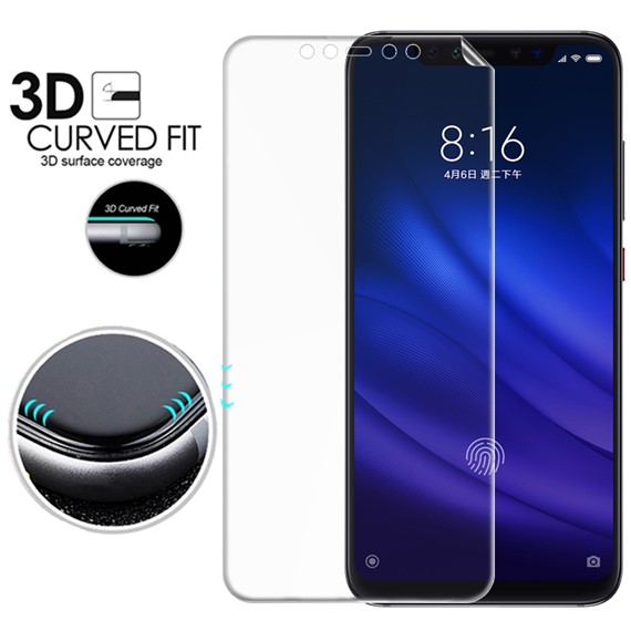 Microsonic Xiaomi Mi 8 Pro Ön Arka Kavisler Dahil Tam Ekran Kaplayıcı Film 3