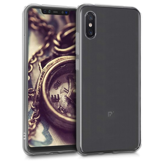 Microsonic Xiaomi Mi 8 Pro Kılıf Transparent Soft Beyaz 1