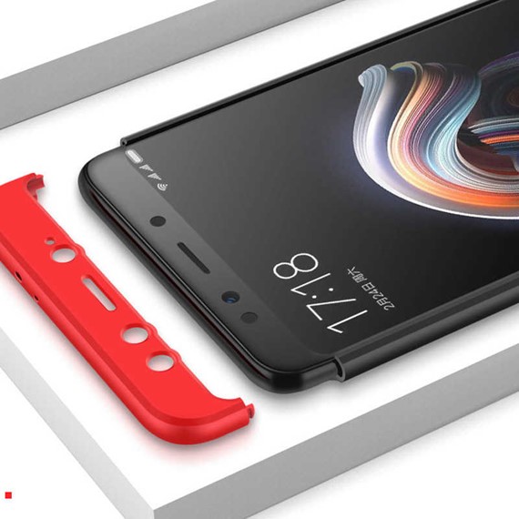 Microsonic Xiaomi Mi 8 SE Kılıf Double Dip 360 Protective Lacivert 5