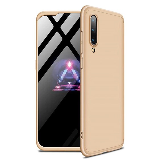 Microsonic Xiaomi Mi 9 Kılıf Double Dip 360 Protective Gold 1