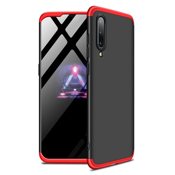 Microsonic Xiaomi Mi 9 SE Kılıf Double Dip 360 Protective Siyah Kırmızı 1