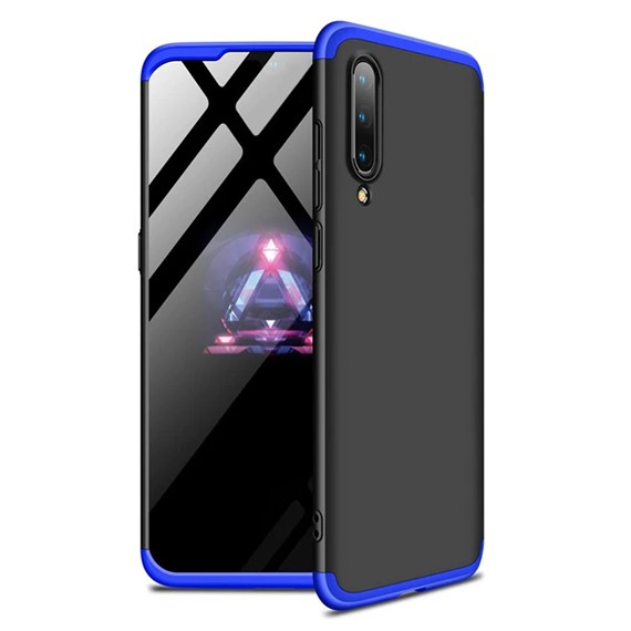 Microsonic Xiaomi Mi 9 SE Kılıf Double Dip 360 Protective Siyah Mavi 1