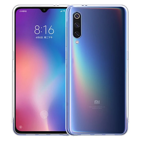 Microsonic Xiaomi Mi 9 SE Kılıf Transparent Soft Beyaz 1