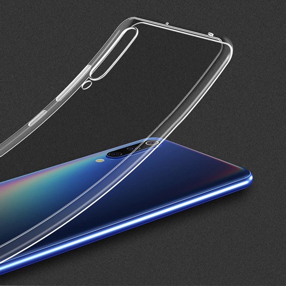 Microsonic Xiaomi Mi 9 SE Kılıf Transparent Soft Beyaz 3