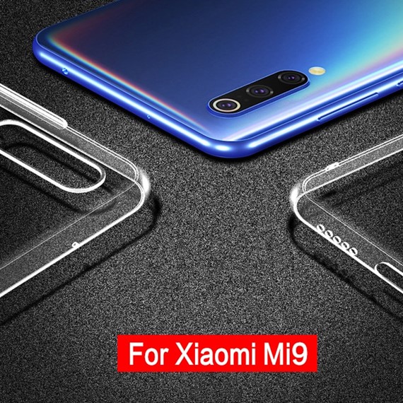 Microsonic Xiaomi Mi 9 SE Kılıf Transparent Soft Beyaz 5