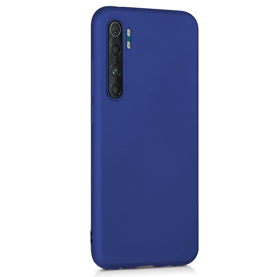 Microsonic Matte Silicone Xiaomi Mi Note 10 Lite Kılıf Lacivert 2