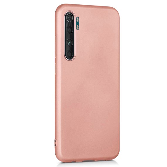 Microsonic Matte Silicone Xiaomi Mi Note 10 Lite Kılıf Rose Gold 2