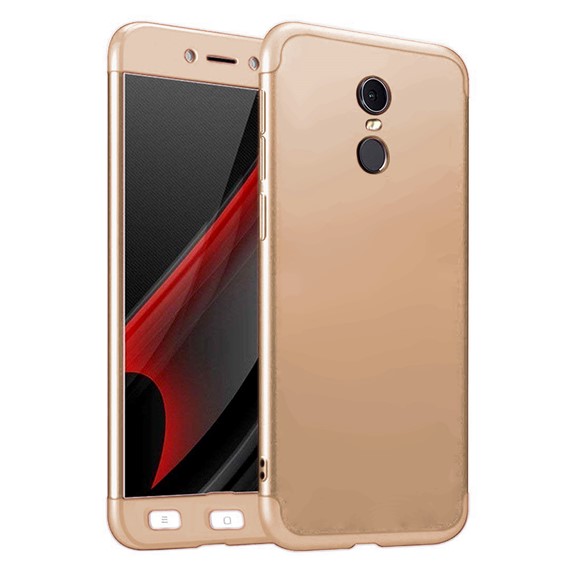 Microsonic Xiaomi Redmi Note 4X Kılıf Double Dip 360 Protective Gold 1