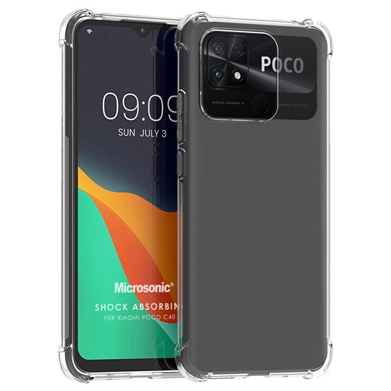 Microsonic Xiaomi Poco C40 Kılıf Shock Absorbing Şeffaf 1