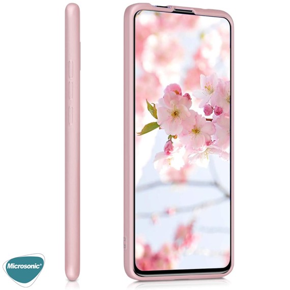 Microsonic Matte Silicone Xiaomi Poco F2 Pro Kılıf Rose Gold 5