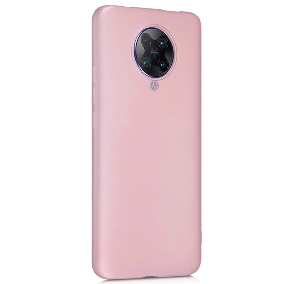 Microsonic Matte Silicone Xiaomi Poco F2 Pro Kılıf Rose Gold 2