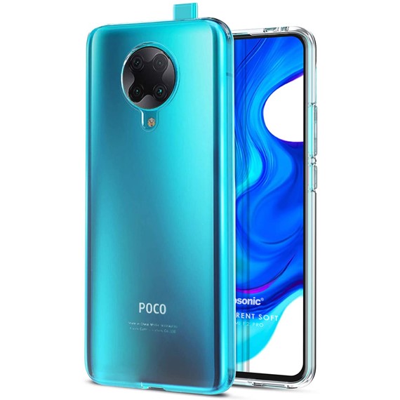 Microsonic Xiaomi Poco F2 Pro Kılıf Transparent Soft Beyaz 1