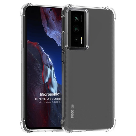 Microsonic Xiaomi Poco F5 Pro Kılıf Shock Absorbing Şeffaf 1