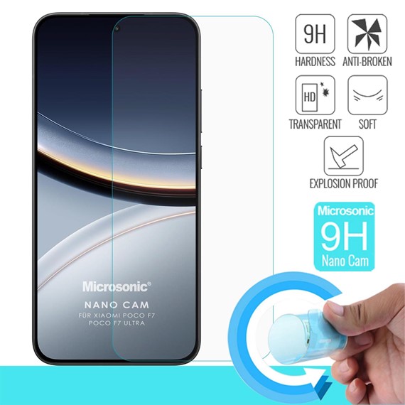 Microsonic Xiaomi Poco F7 Ultra Nano Glass Cam Ekran Koruyucu 2
