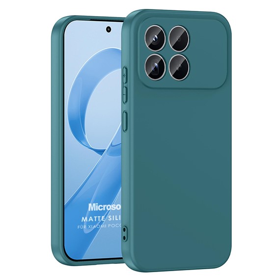Microsonic Xiaomi Poco F8 Pro Kılıf Groovy Soft Koyu Yeşil 1